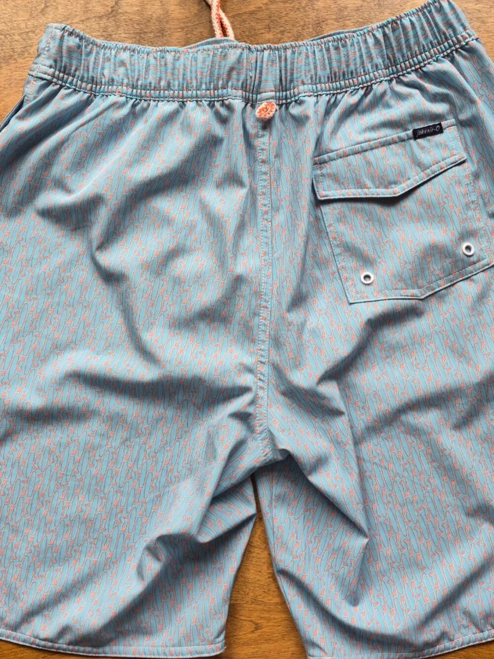 Johnnie O swim trunks Mens Med Board Shorts All Over Print Surf Beach Liner